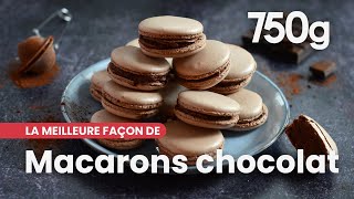 La meilleure façon de Réussir ses macarons au chocolat  750g [upl. by Hart]