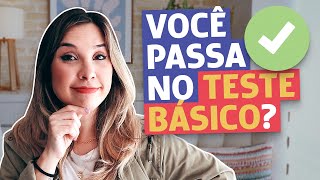 TESTE DE INGLÊS BÁSICO VOCÊ CONSEGUE ENTENDER  Inglês para iniciantes [upl. by Nurav]