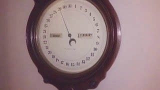 Seth Thomas Calendar Clock 6 Leap Year Slo Mo [upl. by Janina46]