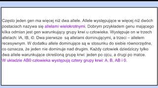 Genetyka człowieka  dziedziczenie grup krwi [upl. by Anaele189]