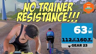 No Trainer Resistance on Zwift RAGE QUIT [upl. by Stulin558]