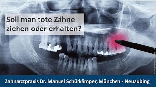 Wurzelbehandlung Zahnarzt München  Neuaubing  Dr Manuel Schürkämper [upl. by Nitsir506]