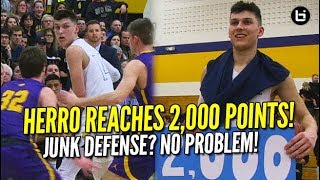 Tyler Herro Reaches 2000 Points Milestone In Whitnalls Final Home Game [upl. by Irme]