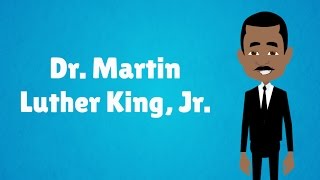 The Life of Dr Martin Luther King Jr  MLK Day Animated Black History Month Video [upl. by Hsirap511]