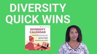 Diversity Quick Wins for new DEI managers [upl. by Nylde501]