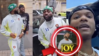 Wizkid React to Davido New Song JOY ft Angelique kidjo as Davido Cruise in Paris [upl. by Akinnor242]