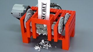 Shredding Paper with Lego Gears ver 2 [upl. by Alarice]