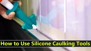 How to Use Silicone Caulking Tools  Best Waterproof Cramer Silicone Caulk  Accessible Bathrooms [upl. by Eahsel]