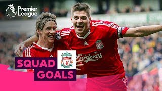 Unbelievable Liverpool Goals  Gerrard Torres Salah  Squad Goals [upl. by Hynes353]