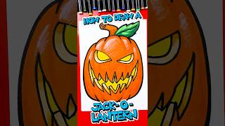 How to draw a cool Jackolantern 🎃 artforkidshub howtodraw [upl. by Getter]