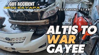 Altis Got Accident  Bad Day  Repairing my Altis [upl. by Ahsekim]