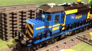 wwwhobbymediait  Lego Train Station 60050 High speed Passenger Train 60051 e Cargo 60052 [upl. by Woodie]