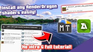 Rahasia Sukses Memasang Shader Render Dragon di Minecraft Tutorial Lengkap [upl. by Eniowtna]