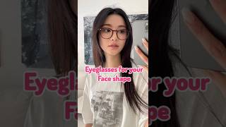 Eyeglasses for different face shapes 🕶️glasses faceshapes face shorts beauty glowup glow fyp [upl. by Ainollopa789]