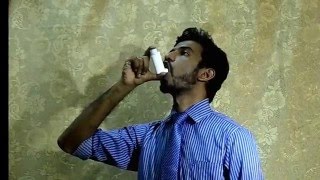 How to use a Metered dose inhaler In sinhala [upl. by Michella]