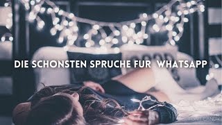 Die 26 schönsten Sprüche für deinen Whatsapp Status Liebeskummer Traurig Wahr [upl. by Gawen428]