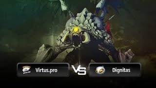 VirtusPro 1st level Roshan fight vs Dignitas  DreamHack Summer 2013 [upl. by Hopfinger75]