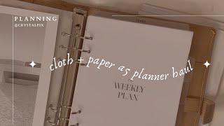 HUGE cloth and paper a5 planner haul 📝 ✨ [upl. by Haldis861]