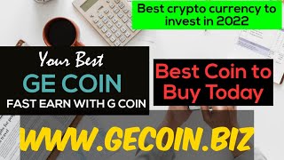 GE Coin full business plan in Hindi  Invest in GE coin  Which Crypto to Buy Now [upl. by Manning]