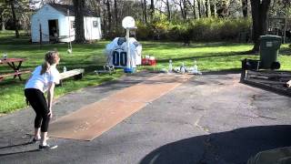 Backyard Driveway Bowling Pins Skippack Collegeville Creamery PA Shorts [upl. by Adnawahs328]