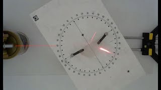 Práctica de fisica EBAUABAU Determinación del Índice de refracción de un medio [upl. by Schulze460]