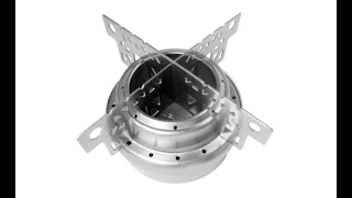 Evernew Titanium Alcohol Stove amp Pot Stand [upl. by Refotsirhc]