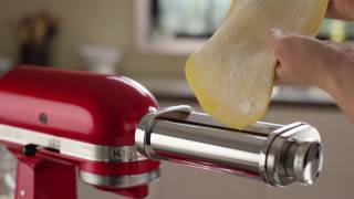 How To Use the 3Piece Pasta Roller and Cutter Set  KitchenAid [upl. by Dynah]