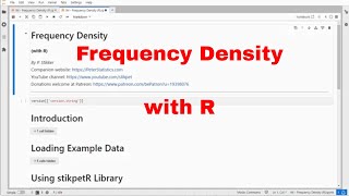 R  Frequency Density [upl. by Dowd710]