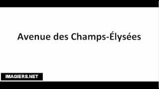 How to pronounce Avenue des Champs Élysées [upl. by Humo]