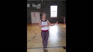 Baton twirling tutorial  hand over hand [upl. by Loris]