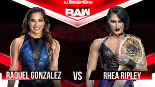 Raquel Gonzalez vs Rhea Ripley RAW EP 20 NIGHT AFTER MITB WILL MS MITB CASH IN TWO POWERHOUSES [upl. by Aerol245]