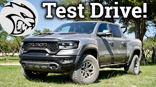 Review amp Drive On and offroad  AllNew 2021 Ram TRX [upl. by Nayr855]