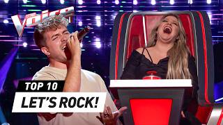 BEST ROCK Blind Auditions EVER on The Voice [upl. by Anifur861]