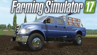 PICAPCAMINHÃO MONSTRO FORD F650 4X4  FARMING SIMULATOR 2017  PTBR [upl. by Alihet558]