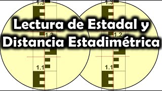 Topografía Lectura de Estadal y Distancia Estadimétrica [upl. by Cohbath]