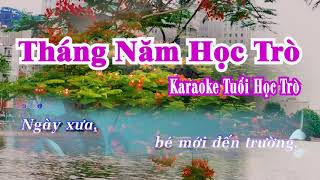 Tháng Năm Học Trò Karaoke  Karaoke Tuổi Học Trò  Karaoke Beat Chuẩn [upl. by Dett87]