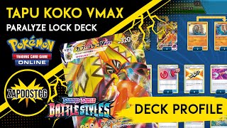 Tapu Koko VMAX Deck Profile with Omastar  Battle Styles Decklist Pokemon TCG [upl. by Deevan]