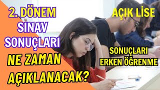 2 Dönem Sınavı Sona Erdi Sınav Sonuçları ne Zaman Açıklanacak Sonuçlar Nasıl Erken Öğrenilir [upl. by Ailedamla]