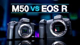 Canon Mirrorless Camera Showdown M50 vs EOS R [upl. by Anert]