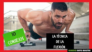 💪🏼 ¿CÓMO hacer las FLEXIONES bien o PERFECTAS 10 CONSEJOS imprescindibles ✅ [upl. by Sopher]