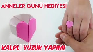 ANNELER GÜNÜ HEDİYESİ 3  KALPLİ YÜZÜK YAPIMI [upl. by Barbara-Anne]