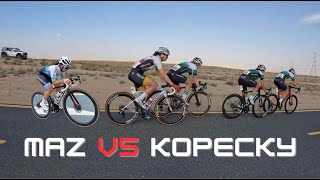 MARIEL VS LOTTE KOPECKY  AL SALAM WOMENS RACE [upl. by Diamante]