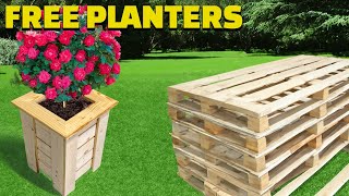 Huge Profits Making Pallet Wood Planters [upl. by Kathlene]