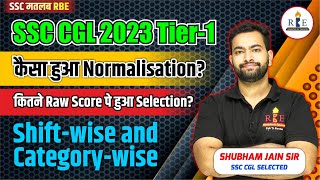 SSC CGL 2023 Tier1 normalisation analysis Raw marks required to clear cutoff [upl. by Vez914]