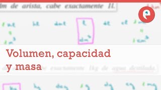 Volumen capacidad y masa [upl. by Paco]