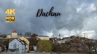 Dachau City and Castle Walking Tour  Bavaria Germany  4K HDR [upl. by Hirasuna402]