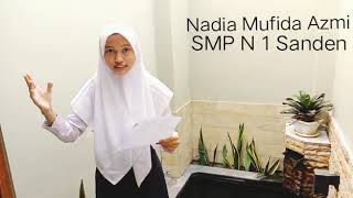 POETRY READING CONTEST NADIA MUFIDA AZMISMP N 1 SANDEN [upl. by Hennahane]