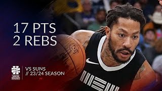 Derrick Rose 17 pts 2 rebs vs Suns 2324 season [upl. by Iruahs]