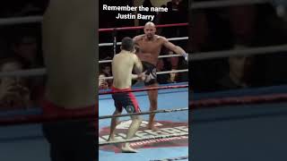 CRAZY Crescent Kick KO  Justin Barry [upl. by Namron]