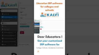 User Management for Schools amp Colleges with Kalvi ERP Software  Maintain users with ERP software [upl. by Tidwell]